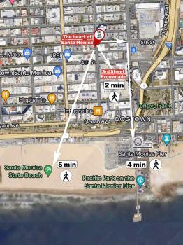 7 Large Down Town Santa Monica Apartment, Лос-Анджелес (фото 2)