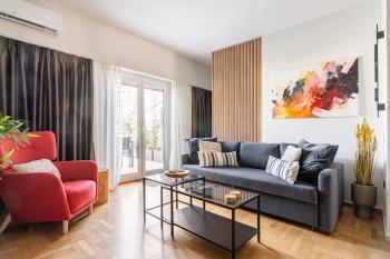 Athena Blue Lux Apartments 2BR 2BA with City Skyline View, near Kolonaki, Atene (foto 5)