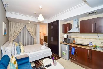 Luxury Escapes - Cozy Studio with Balcony near Metro - Goldcrest 2 JLT, Dubaj (fotografie 3)