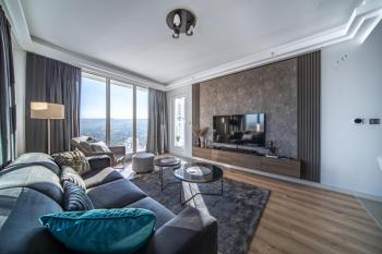 Sunrise Sky Lux Apartment, 33rd floor, Pool and Fitness Included, Skopje (zdjęcie 3)