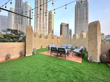 Durrani Homes - Unique Garden Apt at Souk Al Bahar besides Dubai Mall & Burjkhalifa with private jaccuzi, Dubaj (fotografie 3)