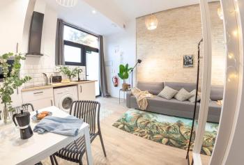AL5 Seaside Bliss-stylish loft steps from Malvarrosa, Valencie (fotografie 3)