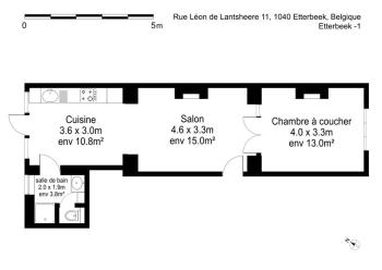 Apartment in Brussels, Lantsheere by Homenhancement SA, Brüssel (Foto 3)