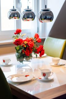 Doppelhaus- Villa Leipzig Schleußig , moderner Altbau Apartment Dachetage mit 2 Schlafzimmern und separatem Zusatzzimmer , Parkplatz - Balkon - Kamin - Eicheparkett - Arbeitsplatz, Leipzig (Foto 5)