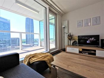 Panorama apartment, FREE parking, 18th floor, view, Bratysława (zdjęcie 4)