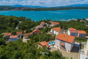 House CAPRI with heated pool and sea view, Klimno (fotografie 3)