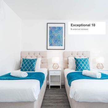 Modern Apartment - Twin Beds - Selly Oak - Off-Street Parking - Free Netflix & Wifi 9CC, Birmingham (fotografie 3)