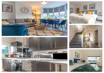 Luxury 4 Bed House Near Birmingham Sleeps 10 Free Parking Fast WiFi, Birmingham (photo 2)