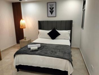 Lujoso, central, 100 m2, 3 camas, wifi, balcón 302, Medellín (fotografie 4)