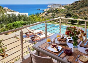 Spacious villa with private eco-pool and panoramic sea view, Агия-Пелагия (фото 5)