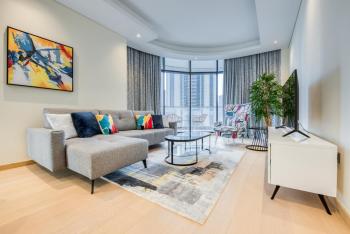 RH- Downtown Delight, Chic 01BR near Dubai Mall & Burj Khalifa, RP Heights, Dubaj (fotografie 4)