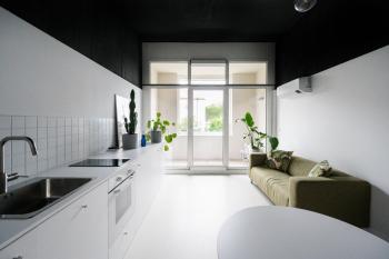 Stylish apartment with a view of Blue Church, Bratislava (fotografie 2)