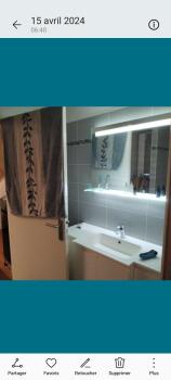 Location d'une chambre et d'une salle de bain privée dans mon appartement ou je réside également pendant votre séjour, Lyon (Foto 4)