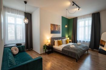 T21 - Apartment direkt im Zentrum mit Parkplatz, Chemnitz (Saská Kamenice) (fotografie 4)