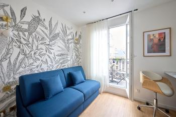 Studio design tout équipé avec balcon, Paris (photo 2)
