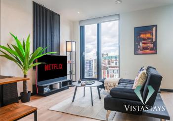 Japanese-inspired Cozy 1-Bed in Manchester by Vista Stays, Manchester (fotografie 2)