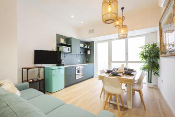 new flat 2 rooms 4 Pax, wifi AC, Valencie (fotografie 3)