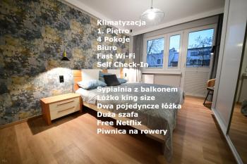 4 Pokoje, Oddzielne biuro do pracy, Kominek, Klimatyzacja, Idealne dla Rodzin z dziećmi, Przy Parku na Wyspie, Piła (fotografie 2)