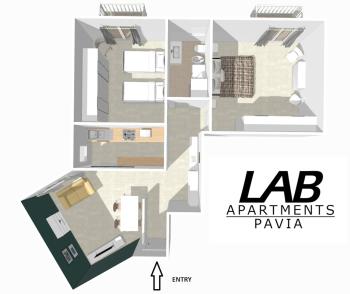 LAB42 City & San Matteo Apartment - 2 Bedrooms, Pavia (fotografie 3)