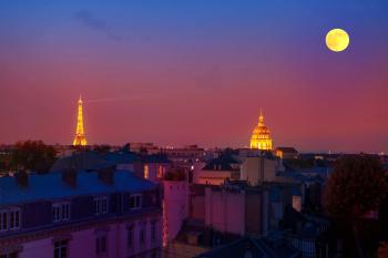 Eiffel tower view and terrace, Paříž (fotografie 2)