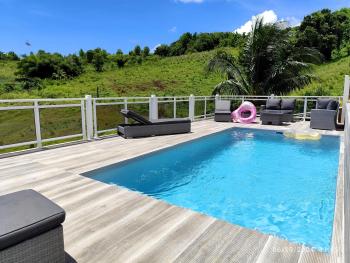 Azur, bas de villa piscine, vue mer, La Trinité (foto 3)