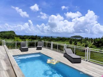 Azur, bas de villa piscine, vue mer, La Trinité (foto 4)