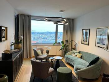 Luxury flat in Sky Park, castle view, free parking, Bratislava (fotografie 3)