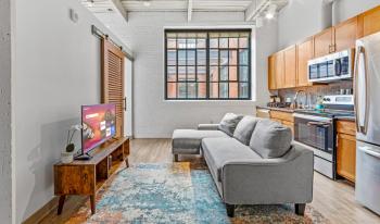 202-DT Luxe Comfy & Huge Loft Wi-Fi Parking Cafe, Cleveland (fotografie 2)