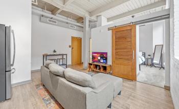 202-DT Luxe Comfy & Huge Loft Wi-Fi Parking Cafe, Cleveland (fotografie 3)