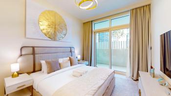 Vacationer Holiday Homes I Lux 3 Bed I Private Beach Access, Emaar Beachfront I Sunrise Bay Tower 2, Dubaj (fotografie 5)