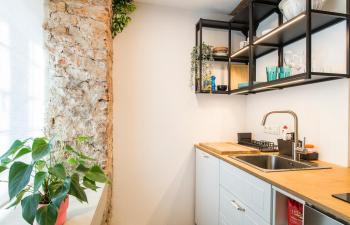 Cosy Brick Nest 15 - Riga Center Studio with Free Parking, Riga (fotografie 3)