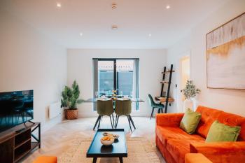 Balcony City Apartment WiFi Families Contractors, Birmingham (fotografie 2)