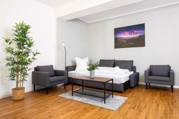 70 qm Wohlfühlperle - ruhig und trotzdem schnell im Zentrum - großer Balkon, Drážďany (fotografie 2)