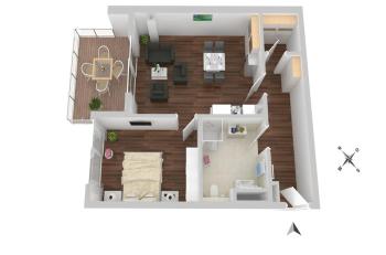 Hafenblick - Wohnung in der Hafenresidenz mit Balkon & Wasserblick, Waren (fotografie 5)