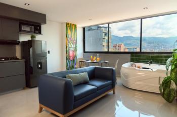 Jacuzzi Retreat Cozy Aparta-Suite Rosa Negra, Medellín (fotografie 4)