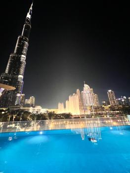 Luxury 1BR 5min to Dubai Mall Burj Khalifa View from pool, Дубай (фото 3)