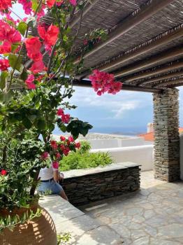 Andros -Stone house with shared pool & seaview, Andros (zdjęcie 3)