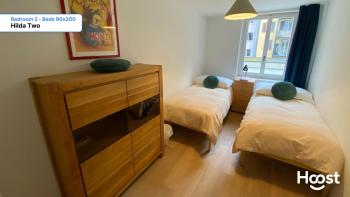 H2 with 3,5 rooms, 2BR, living room and kitchen, central and quite, Curych (fotografie 3)