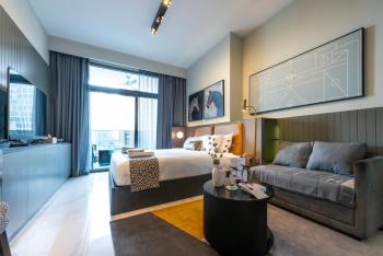 Canal View Studio Downtown - Near Dubai Mall & Burj Khalifa - MAG 318, Dubaj (fotografie 5)