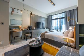 Canal View Studio Downtown - Near Dubai Mall & Burj Khalifa - MAG 318, Dubaj (fotografie 4)