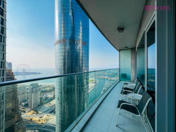 DH58 - High end 1BR, Palm views in Damac Heights tower, Dubaj (fotografie 3)