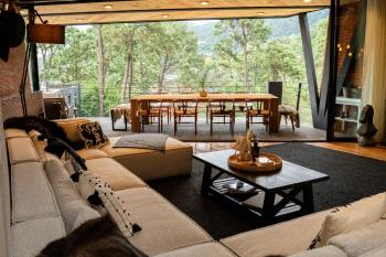 Chimenea, alberca climatizada y jacuzzi con vista al lago, Valle de Bravo (Foto 4)
