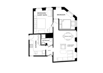 Perfect Super Central 2BR Apartment, Kodaň (fotografie 5)