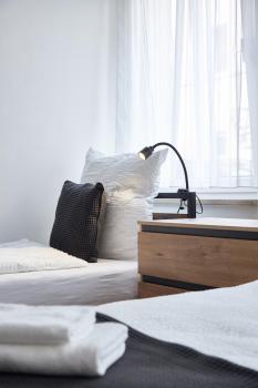 N01 Apartment im Künstlerviertel - Nähe Innenstadt und UBahn, 2 Zimmer, 3 Einzelbetten und ein Doppelbett, Núremberg (foto 5)