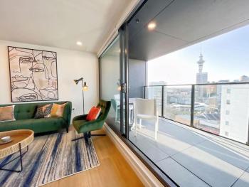 Designed Penthouse 2Bed & 2Bath with SkyTower View on Queen St, Auckland (fotografie 5)