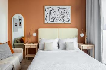 Silkhaus renovated studio with Burj Khalifa view in DIFC, Dubaj (fotografie 3)