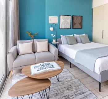Silkhaus elegant studio with Burj Khalifa view and balcony, Dubaj (fotografie 3)