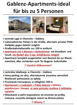 Gablenz - Apartments - ideal für bis zu 5 Pers, Chemnitz (zdjęcie 2)
