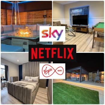 5 Bed Town House With Additional Luxury Hot Tub And Within City Centre And Sleeps Up To 11 With Sky And Netflix, Birmingham (photo 2)