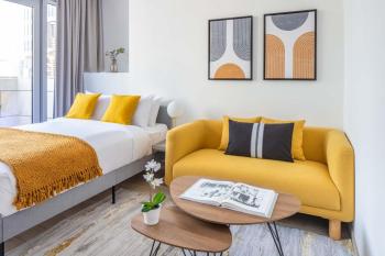 Silkhaus modern furnished studio in DIFC center with balcony, Dubaj (fotografie 2)
